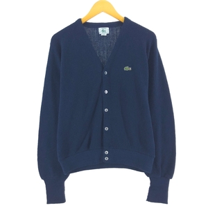 古着 80~90年代 ラコステ LACOSTE IZOD アクリルニットカーディガン USA製 メンズM相当 ヴィンテージ /eaa496084