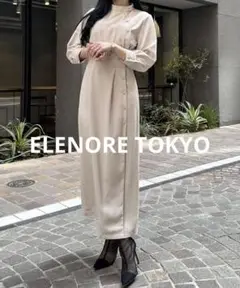 エレノア トウキョウ ELENORE TOKYO  サテンワンピース　マット