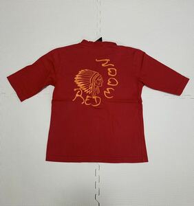 ★REDMOON レドムーン ヘンリーネック 五分袖 Tシャツ