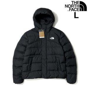 1円～!売切!【正規新品】THE NORTH FACE◆BALTIC DOWN PUFFER HOODIE ダウン US限定 男女兼用 アウトドア キャンプ 防寒(L)黒 190122-100