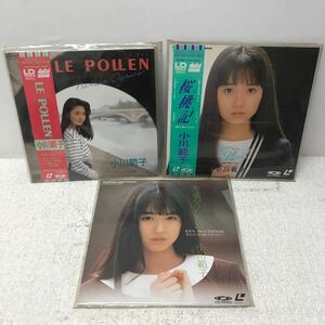 I0612M3 小川範子 LD SINGLE レーザーディスク 3巻セット 音楽 邦楽 TAURUS / LE POLLEN ル ポレン / 桜桃記 ひとひら / 永遠のうたたね 