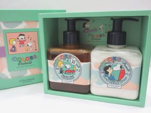 ●LOCCITANE ロクシタン SNOOPY スヌーピー シア リキッドハンドソープ ジェントルハンドローション ヴァーベナ 300ml 洗浄料 箱付き●