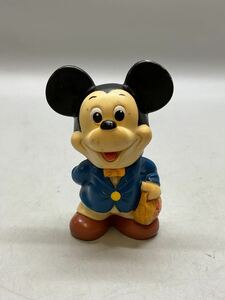 ミッキーマウス ディズニー 貯金箱 三菱銀行 ソフビ 昭和レトロ ミッキー 高さ12cm