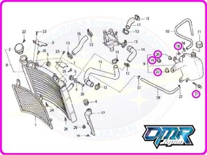 【新品】 ボルト＆カラー (ラジエターリザーバータンク) NSR250R MC21 MC28