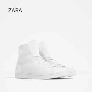 ☆ZARA/ザラ ホワイト スニーカー/メンズ/27cm/白☆新品