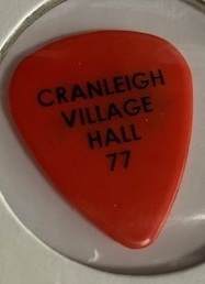 エリック・クラプトン Eric Clapton ギター ピック 送料無料 CRANLEIGH VILLAGE HALL 77