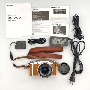 △【売り切り】FUJIFILM X-A7 ミラーレス一眼カメラ 簡易動作確認済 レンズキット XC15-45mm F3.5-5.6 OIS PZ FUJINON 富士フイルム