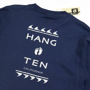 ●送料390円可能商品 ハンテン HANGTEN 新品 メンズ 快適 バックプリント 長袖 ロング Tシャツ ロンT Lサイズ[SN402-BL4-L] 一 三 弐★QWER