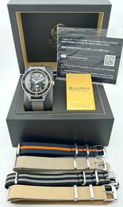 「ブローバ　1円～」　「BULOVA」　98A266　アーカイブスシリーズ　ミルシップ　腕時計　稼働　メンズ　W100B29