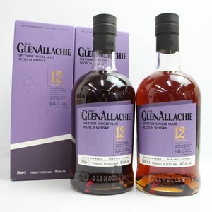 【2本セット】GLENALLACHIE（グレンアラヒー）12年 46％ 700ml X24K190013