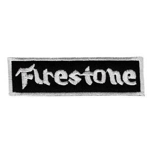 FIRESTONE 黒地白字 レーシング ワッペン 世田谷ベース アメリカ雑貨 アメリカン雑貨