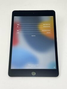 U276【動作確認済・制限○　白ロム】 iPad mini4 16GB docomo スペースグレイ