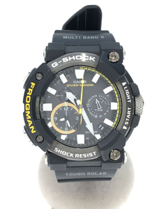 CASIO◆MASTER OG G/FROGMAN/ソーラー腕時計_G-SHOCK/アナログ/ラバー/BLK/BLK