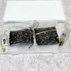 ⭐️匿名配送❣️ 【16フィート2個】USB給電式　イルミネーションライト　オレンジ