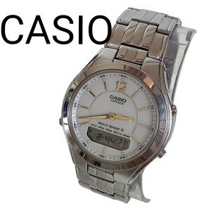 Y1030-2 CASIO LINEAGE wave ceptor カシオ リニエージ 電波ソーラー 腕時計 稼働 LCW-M200