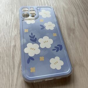 iPhone 12 pro TPU ソフトケース 花柄 カメラ保護