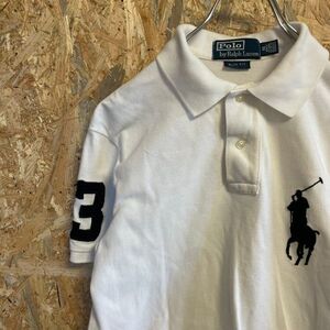 [KWT4691] POLO by RALPH LAUREN ポロシャツ レディース ホワイト M ポス