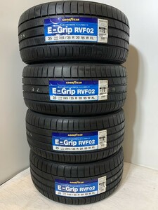 【送料無料】未使用夏タイヤ4本セット 245/35R20 95W XL(SGY111-10)GOODYEAR E-Grip RVF02 245/35/20 20年～21年