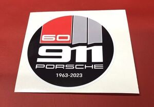 ポルシェ 911 60周年記念 ラウンド ステッカー 1963年 2023年 60th Porsche 911 996 997 991 992 718 356 930 964 993 (-p9ir60k