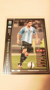 ☆WCCF2012-2013☆12-13Ver.2.0☆A12☆黒☆ゴンサロ・イグアイン☆アルゼンチン代表☆Gonzalo Higuain☆La Albicelestes☆