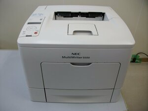 ★ジャンク 中古レーザープリンタ / NEC MultiWriter5500 / 自動両面印刷対応 / 残量不明トナー・ドラム付き ★