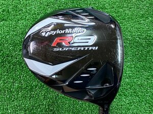 1●TaylorMade(テーラーメイド) R9 SUPERTRI ドライバー 9.5° Motore F1 75 フレックスR 中古 1W【札幌/店頭引取OK!】●278