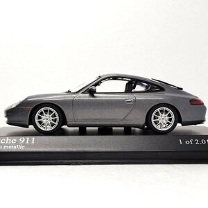 箱付き 2016個限定 1/43 ミニチャンプス ポルシェ 911 996 グレーメタリック porsche スポーツカー ドイツ車 Grey metallic 1円〜 062213