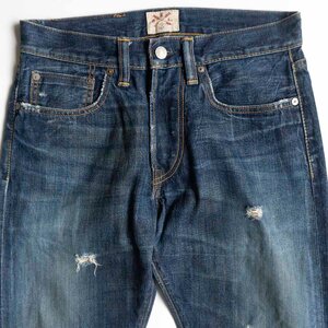 【名作】RRL 【CRUSH JEANS】30×30 アメリカ製 インディゴ デニムパンツ 2404478