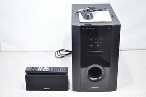 中古■※傷あり　Pioneer パイオニア 5.1ch アンプ内蔵 サブウーファー SX-SWR2　センタースピーカー S-SWR737 リモコン付き