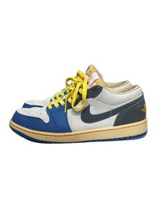 NIKE◆Air Jordan 1 Low/ローカットスニーカー/27.5cm/WHT/スウェード/DZ5376-469