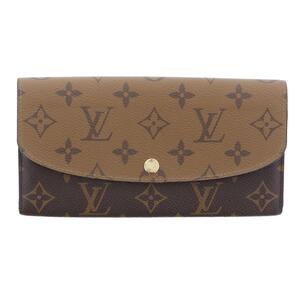 【中古】LOUIS VUITTON ルイヴィトン 財布 二つ折り財布(小銭入有) M82157 Brown モノグラム ポルトフォイユ・エミリー