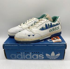 【11】1980s Vintage adidas CITY LINE LOW BCO AZUL VER 1980年代 ヴィンテージ アディダス シティーライン ロー ホワイト Korea製 2812