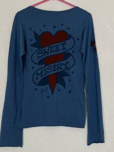 超レア　SAILOR JERRY セイラージェリー　ミニポケット付き長袖Tシャツ　SWEET MISERY(甘美な不幸) made in USA