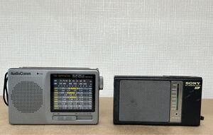 1円スタート SONY ソニー AM RECEIVER ラジオ ICR-S1 Audio Comm オーム電機 ポケットラジオ RAD-S512N FM AM 12バンドレシーバー