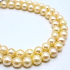 《アコヤ本真珠ネックレス》 O 19.0g 約41.0cm 約5.0-5.5mm珠 ジュエリー pearl necklace jewelry DA0/DC0