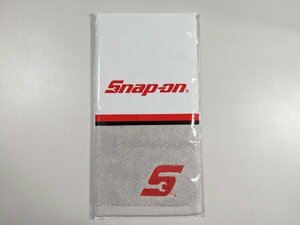 【残り3個!!】800円スタート～　スナップオンタオル　Snap-on 2024年　ハンカチ　ハンドタオル グレー ロゴ入り