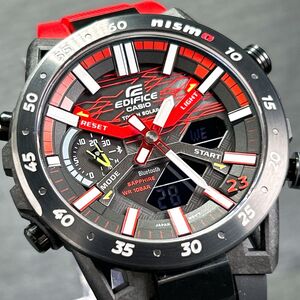 NISMO限定モデル 超美品 CASIO カシオ EDIFICE エディフィス Bluetooth ECB-2000NIS-1AJR 腕時計 タフソーラー アナデジ ガンメタリック