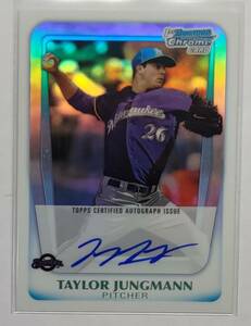 来日外国人 ヤングマン 2011 Bowman Chrome Refractor Auto 直筆サイン 500枚限定 巨人