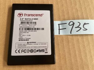 送料無料 Transcend TS64GSSD630 SSD 2.5インチ SATA SSD64GB 使用時間1H★F935