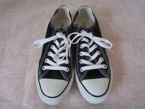 CONVERSE ALLSTAR OX（コンバース オールスターLOW）[M9166]　ブラック 黒 キャンバス　　24㎝　US5　　ok2410D