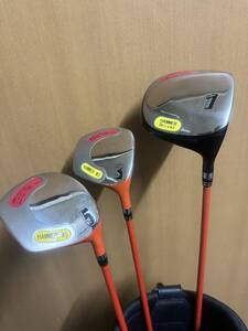 激レア T×T ハンマードライバー W3 W5 R 管理番号0006 所ジョージ監修 HAMMER DRIVER フェアウェイウッド 3w 5w パラレルハンマー 豪華3本