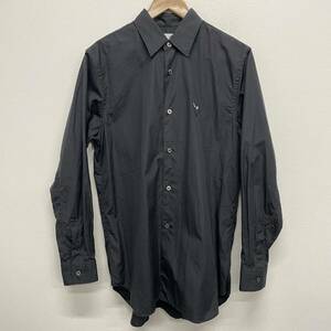 【PLAY COMME des GARCONS】プレイ コムデギャルソン★長袖シャツ Black Play Shirt ハートロゴワッペン コットン AZ-B004 sizeM 黒 09