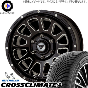 215/65R16 オールシーズンタイヤホイールセット ハイエース (MICHELIN CROSSCLIMATE & DELTAFORCE OVAL 6穴 139.7)