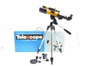 ◎ POWERFUL ASTRONOMICAL TELESCOPE WITH METAL TRIPOD 三脚付天体望遠鏡 ジャンク品