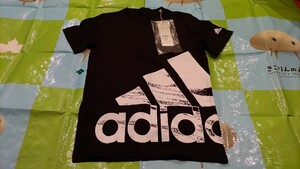 ☆adidas☆アディダス☆半袖Tシャツ☆140㎝☆ブラックホワイト☆男の子☆新品未使用タグ付き☆HA4013☆