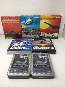 HY-007 PC フライトシミュレータ まとめ 7点セット 95 98 2000 2002 2004他 Microsoft Flight Simulator