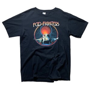 サマソニ限定! Foo Fighters フーファイターズ 2017年 サマーソニック オフィシャル バンド 半袖 Tシャツ ブラック 黒 M グッズ メンズ