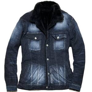 未使用 LEON掲載 RESOUND CLOTHING BARTLOZZ FUR STRETCH THIRD Gジャン 2 リサウンドクロージング ファーストレッチデニムジャケット