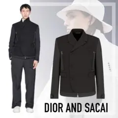 DIOR sacai コラボテーラードジャケット