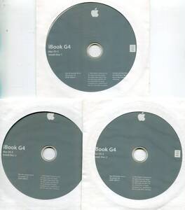 【APPLE】iBook G4用 Mac OS X version10.3.2 (CD-ROM3枚組）　